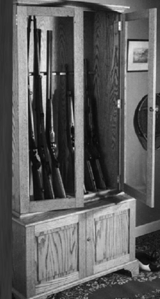 Wooden Gun Cabinet Plan Model 1991